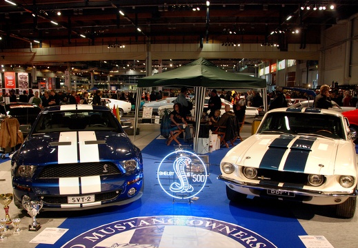 New and old Ford Mustang